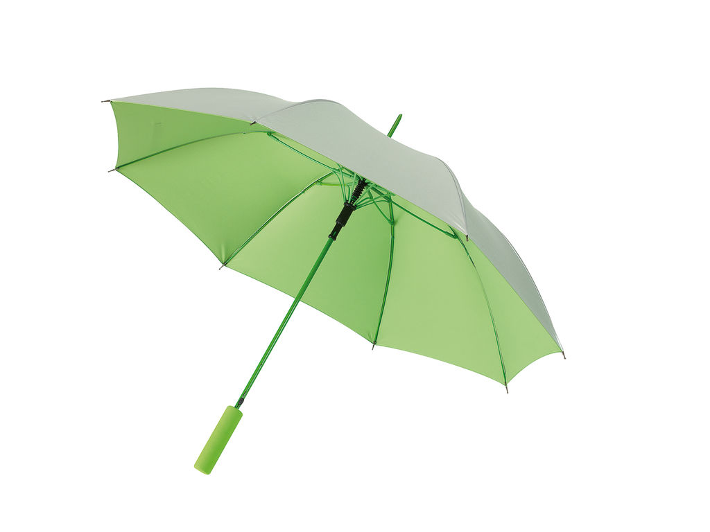 Зонт автоматический JIVE, цвет светло-зелёный, серебристый