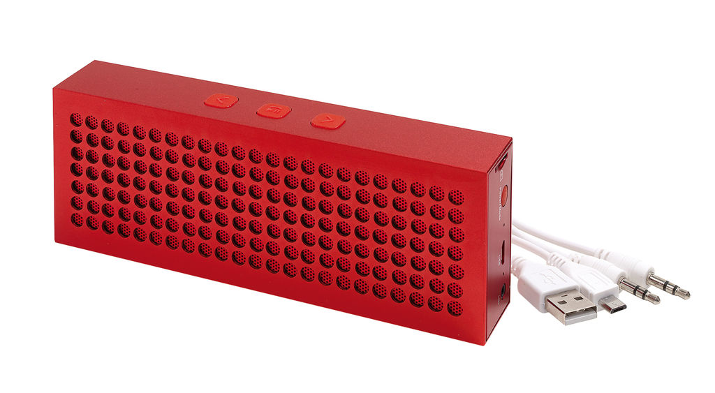 Динамік Bluetooth BRICK, колір червоний