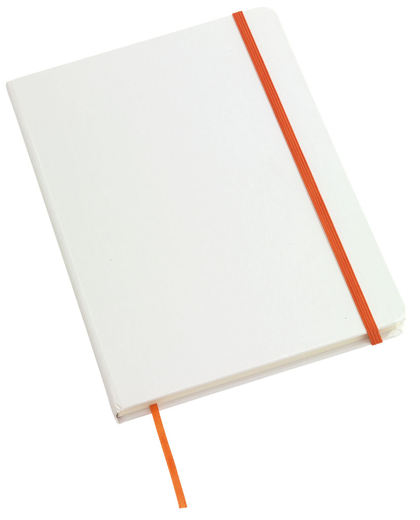 Блокнот AUTHOR А5, колір білий, помаранчевий