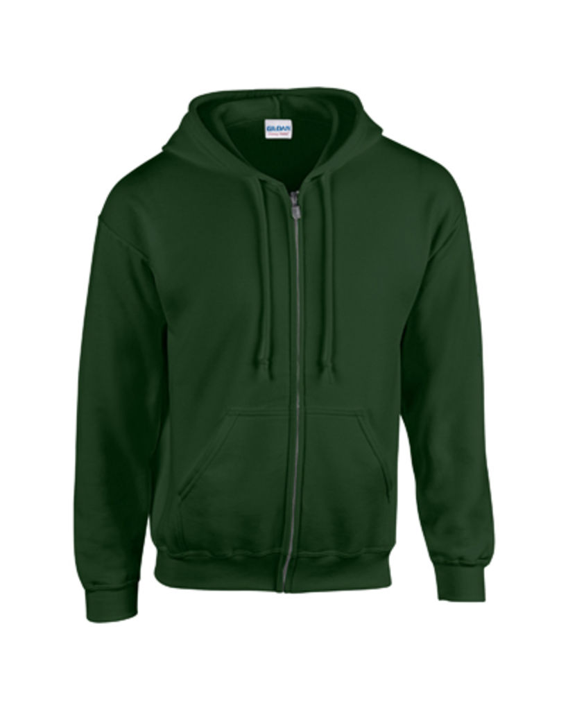Светр HB Zip Hooded, колір темно-зелений  розмір L