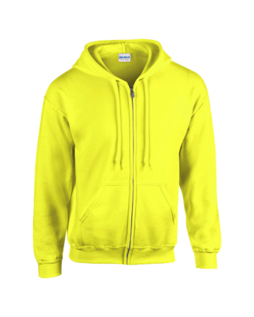 Свитер HB Zip Hooded, цвет флуорисцентный желтый  размер M