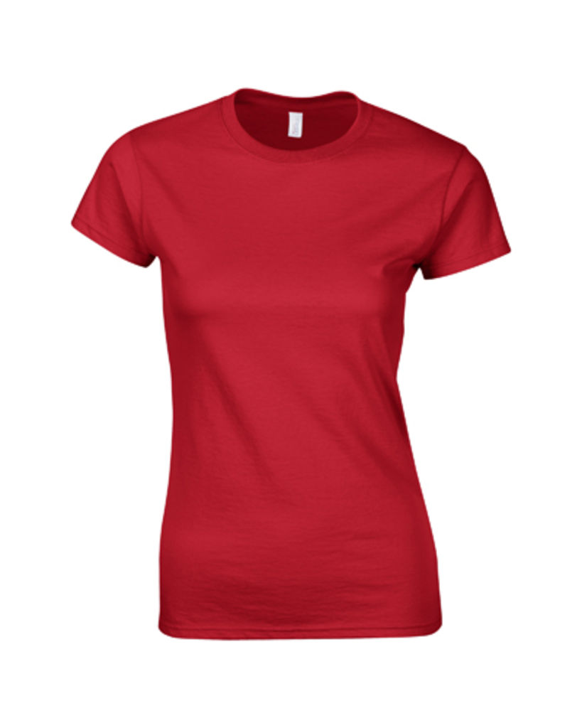 Футболка женская Softstyle Lady, цвет красный  размер XL