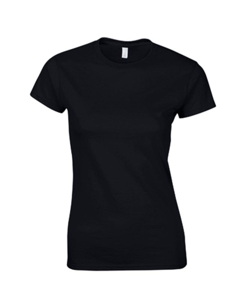 Футболка жіноча Softstyle Lady, колір чорний  розмір L