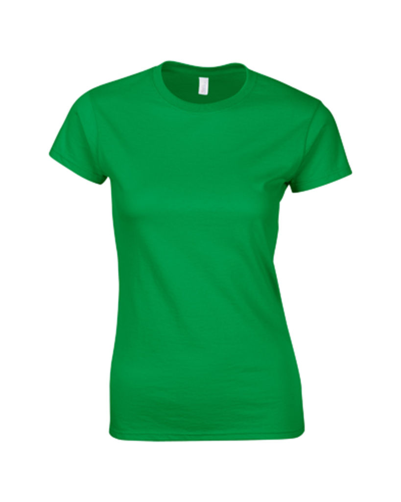 Футболка женская Softstyle Lady, цвет зеленый  размер S