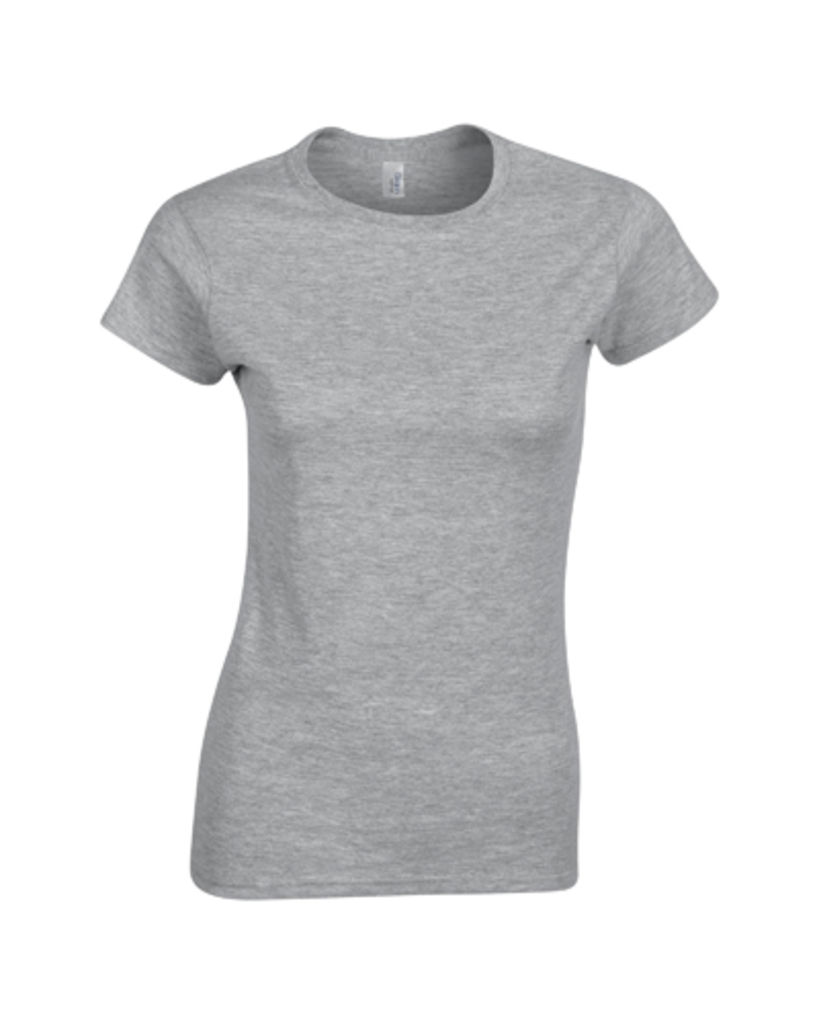 Футболка жіноча Softstyle Lady, колір сірий  розмір XL