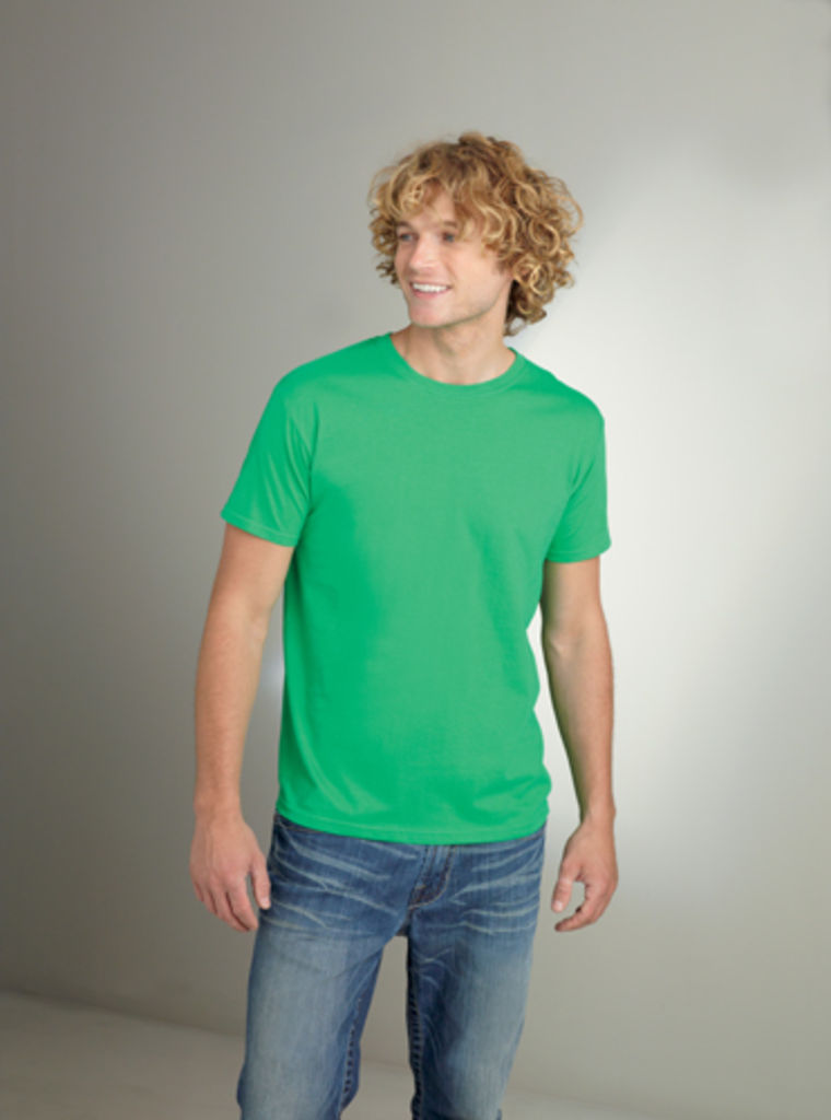 Футболка Softstyle Man, колір зелений  розмір L
