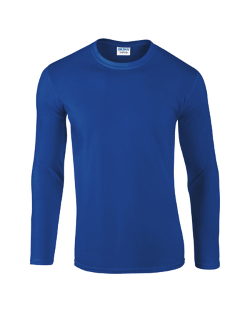 Футболка з довгим рукавом Softstyle Long Sleeve, колір синій  розмір XXL