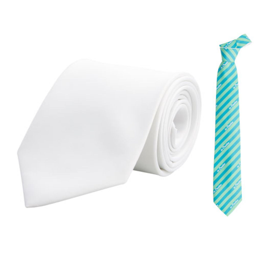 Краватка під сублімаційний друк Suboknot, колір білий