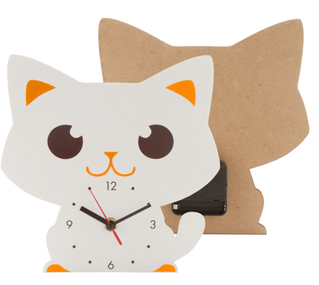 Часы настенные  в форме кота Nursy