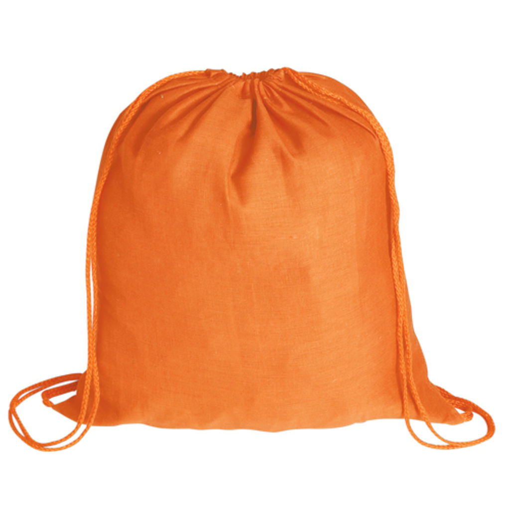 Рюкзак из хлопка Bass, цвет оранжевый