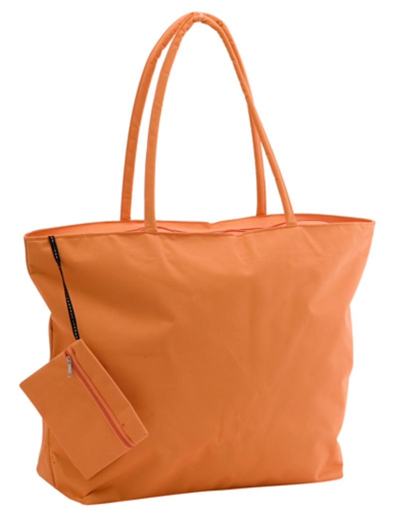Пляжная сумка с косметичкой Maxize, цвет оранжевый