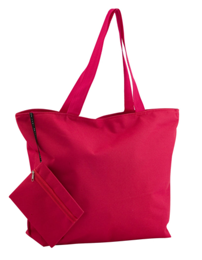 Пляжна сумка з косметичкою Monkey, колір червоний