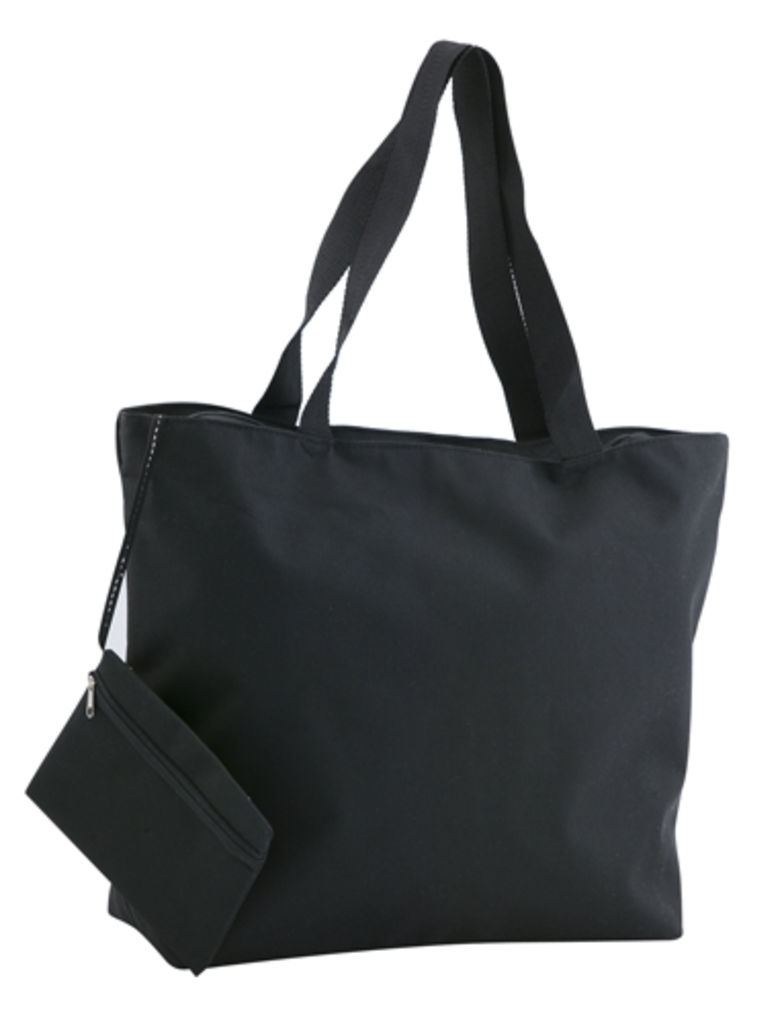 Пляжна сумка з косметичкою Monkey, колір чорний