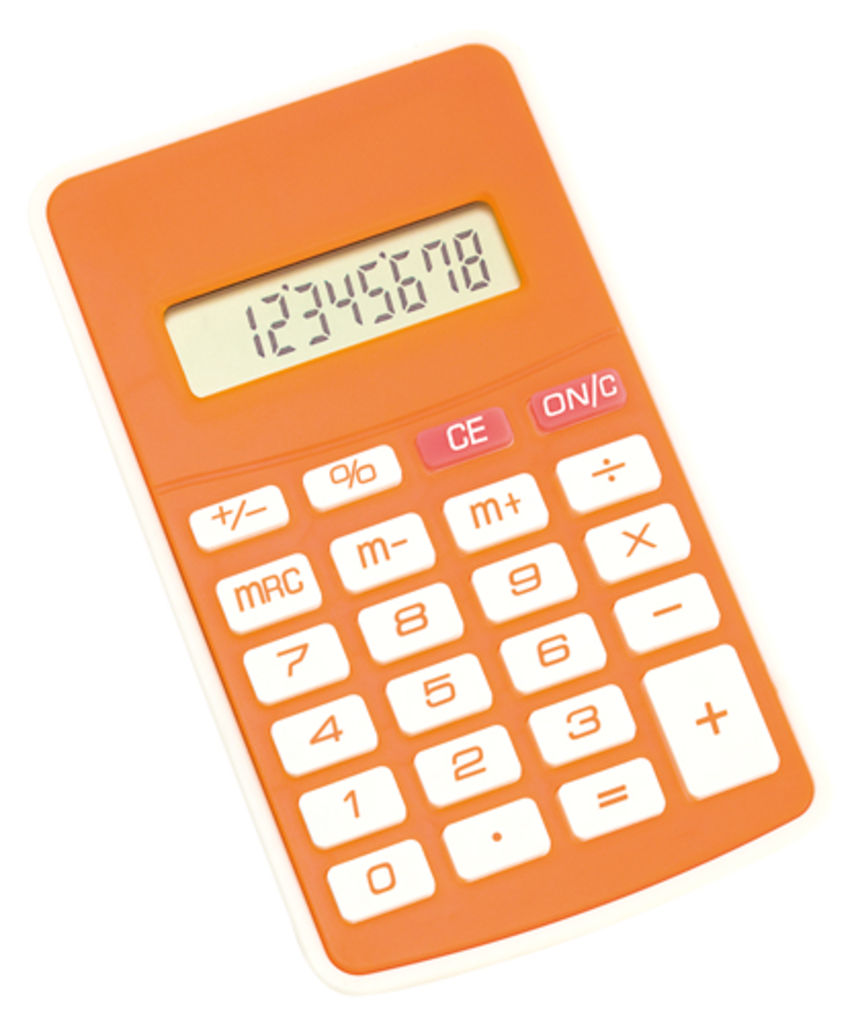Калькулятор Result, цвет оранжевый