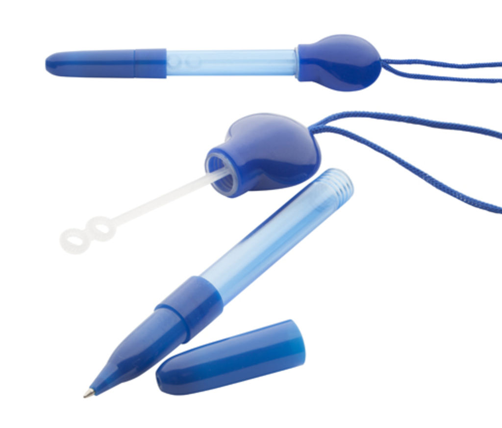 Ручка з мильними бульбашками Pump, колір синій