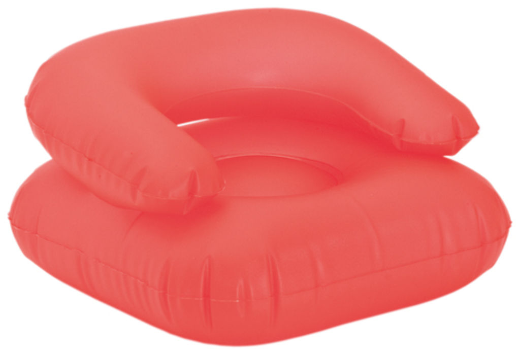 Пляжная надувная подушка в форме кресла Quasar, цвет красный