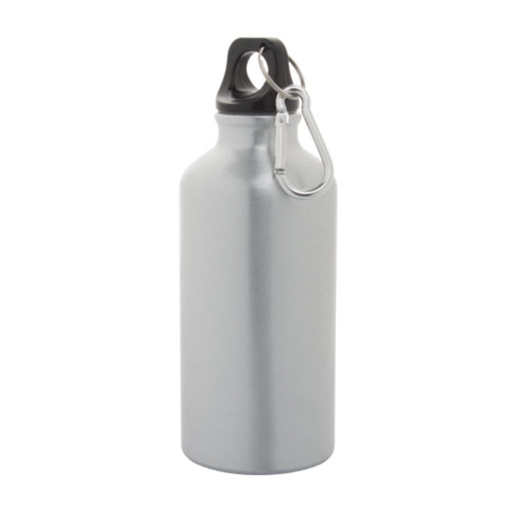 Пляшка спортивна Mento, колір сріблястий