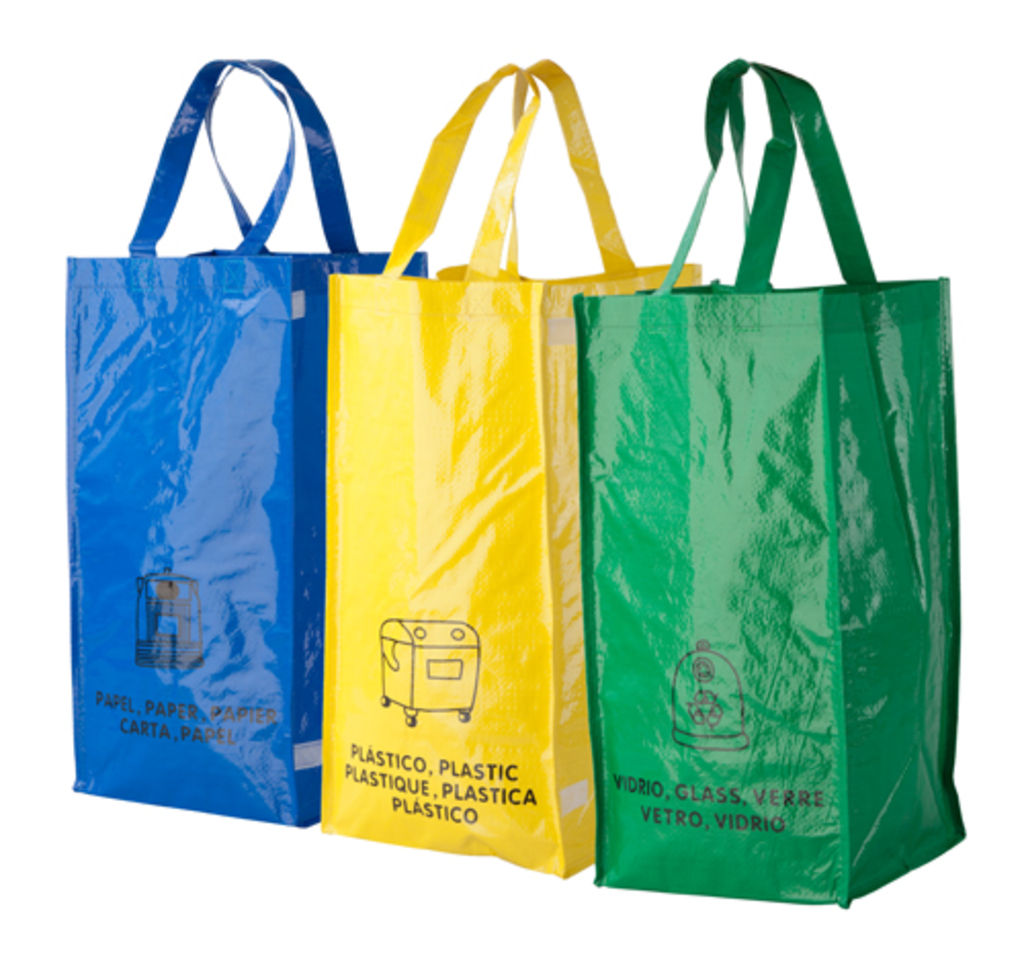 Эко сумки для сортировки мусора Lopack, цвет многоцветный