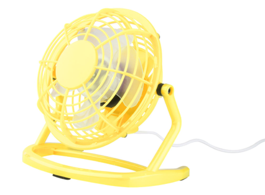 Вентилятор настільний Miclox, колір жовтий