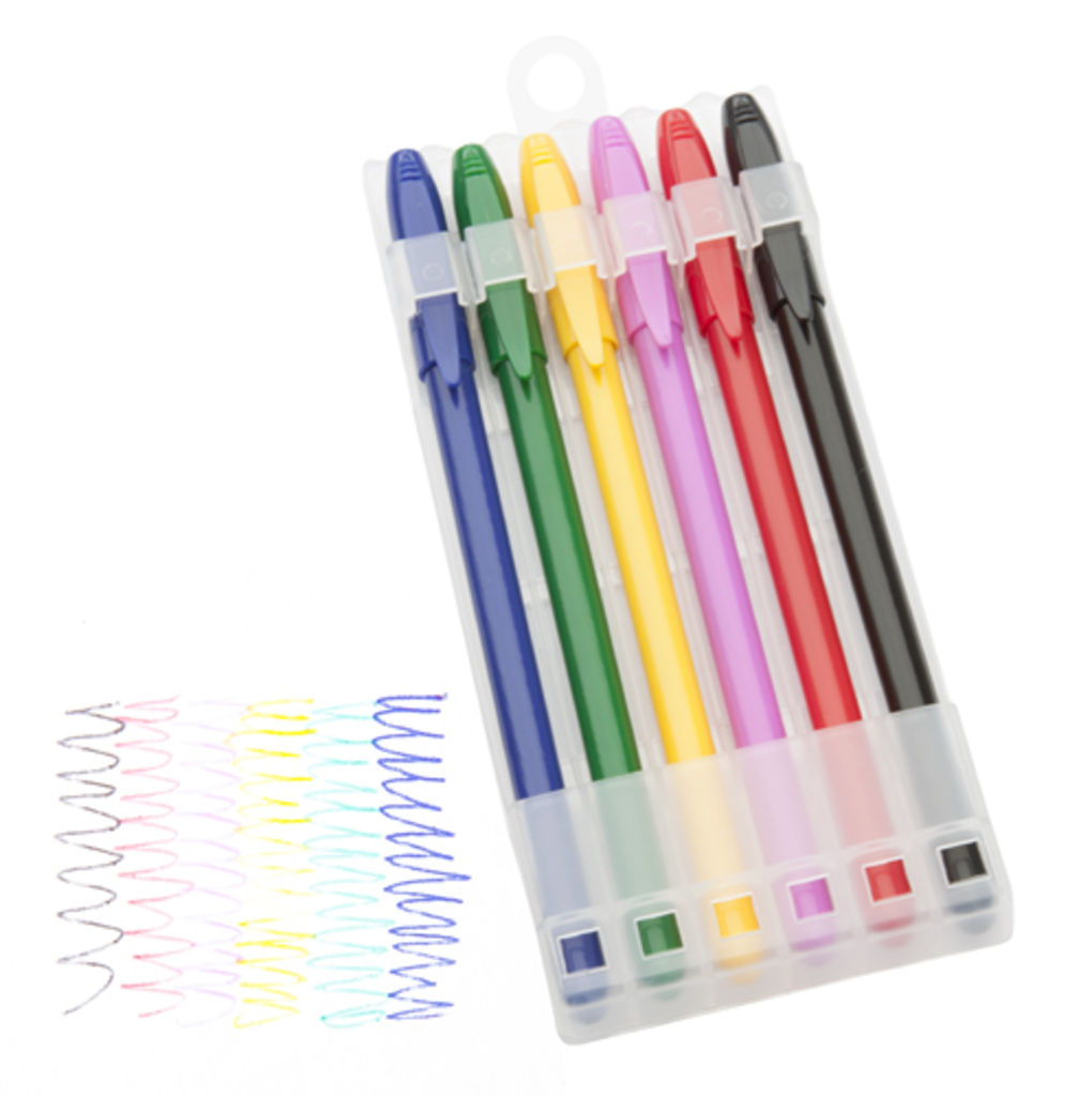 Набір ручок Khim, колір багатобарвний