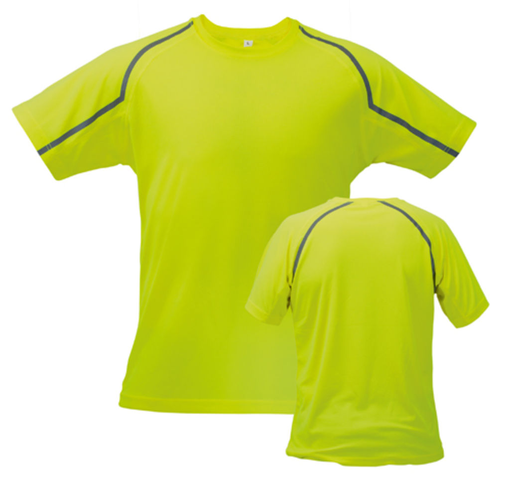 Футболка спортивна Combi, колір флуоресцентний жовтий  розмір L