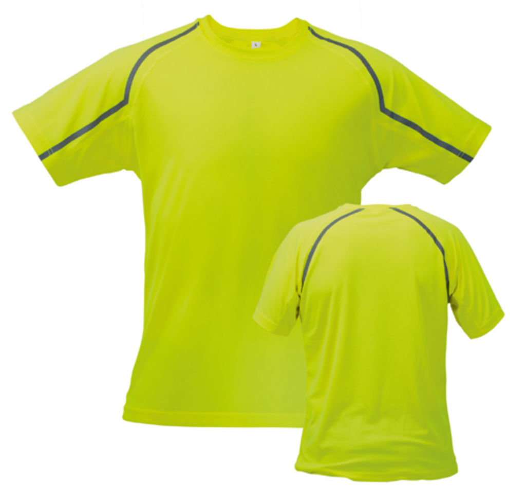 Футболка спортивна Combi, колір флуоресцентний жовтий  розмір S