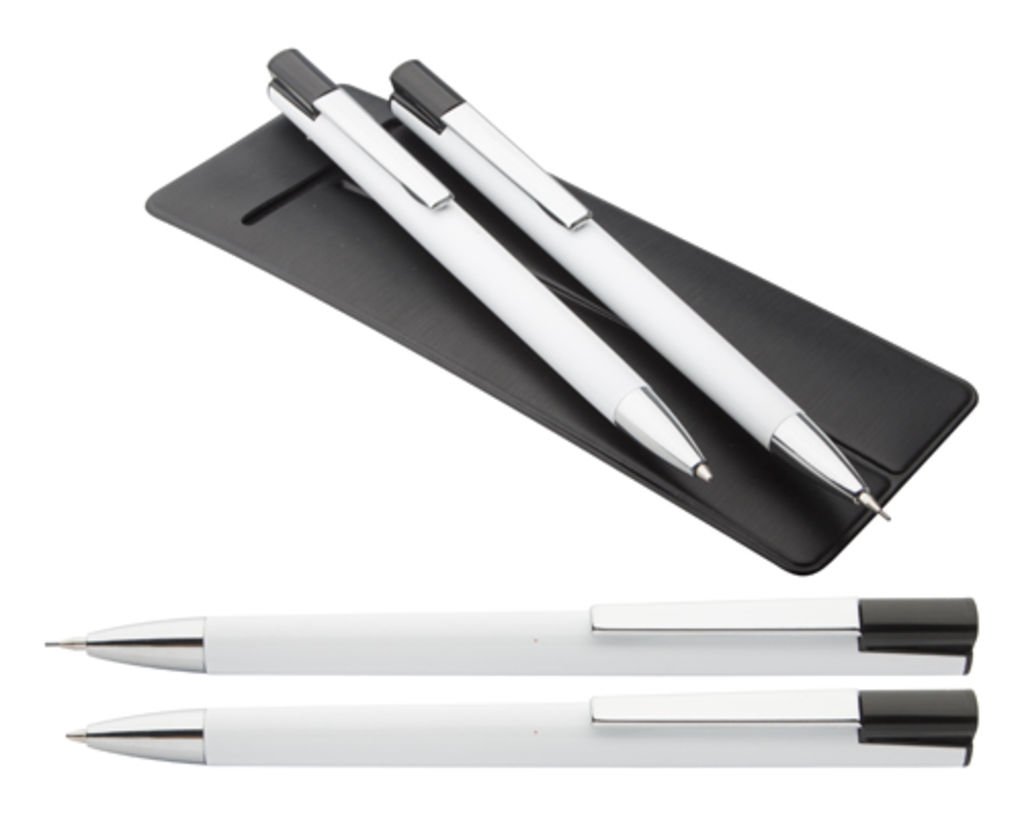 Ручка і олівець Siodo, колір білий