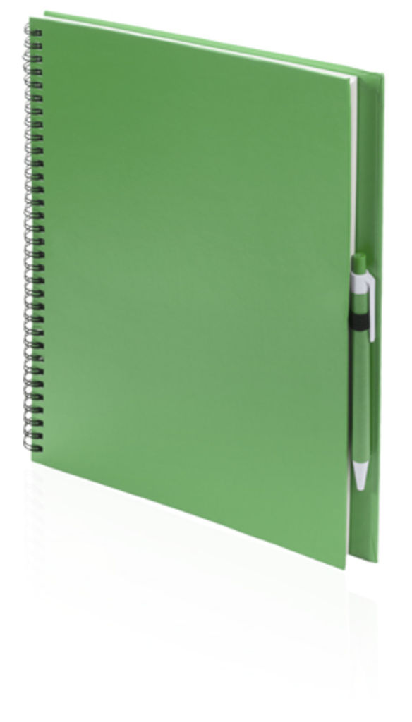 Блокнот Tecnar А4, колір зелений