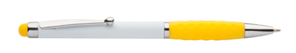 Ручка шариковая сенсор  Sagurwhite, цвет желтый