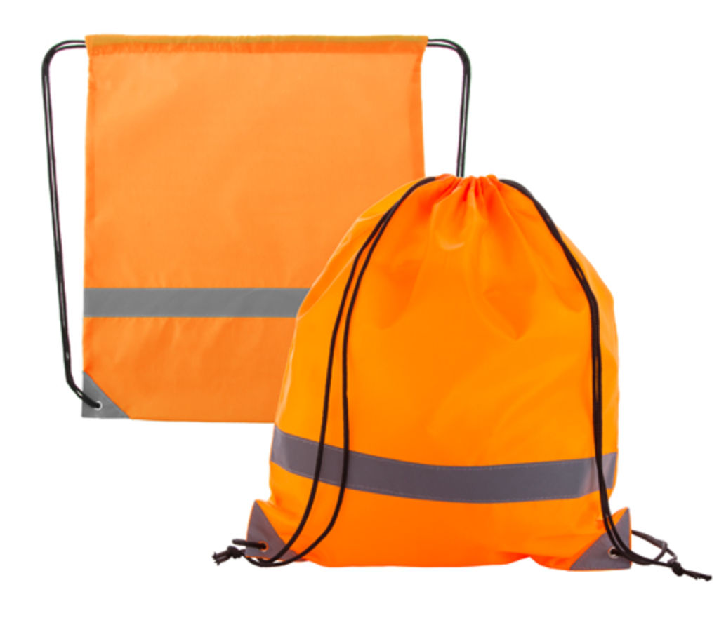 Рюкзак-мешок со светоотражателями Lemap, цвет оранжевый