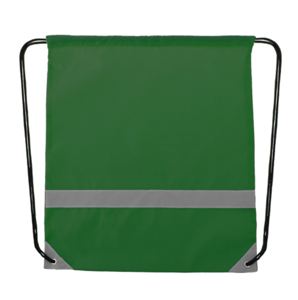 Рюкзак-мешок со светоотражателями Lemap, цвет зеленый