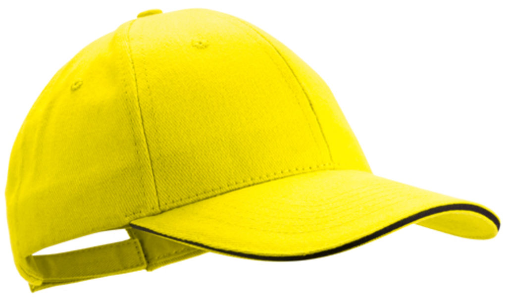 Бейсболка Rubec, колір жовтий
