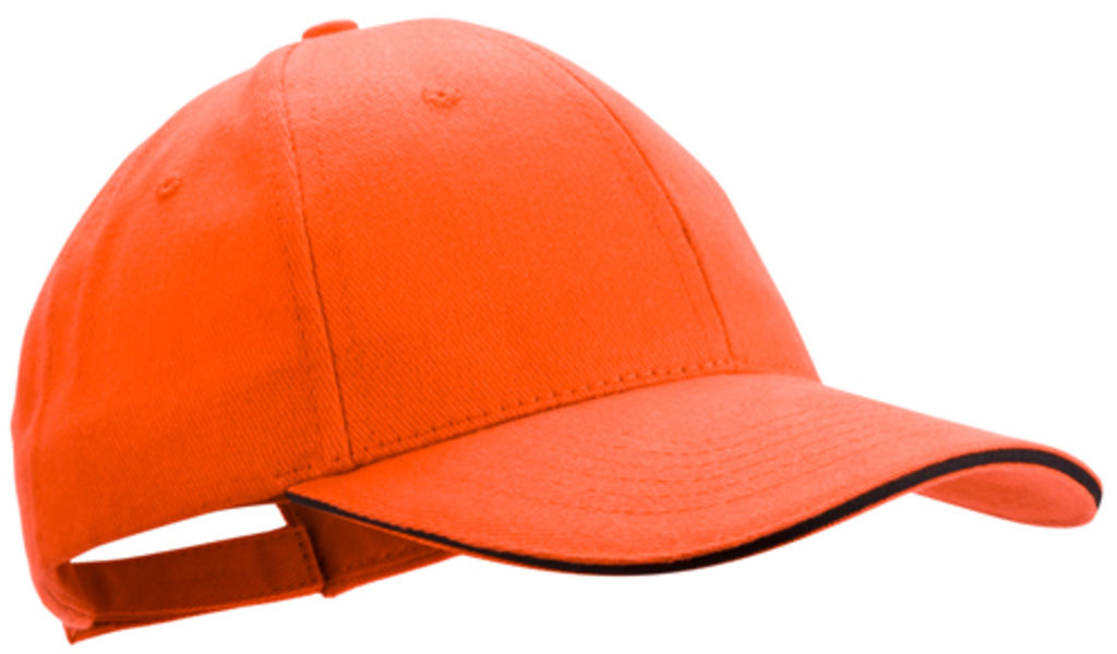 Бейсболка Rubec, колір помаранчевий