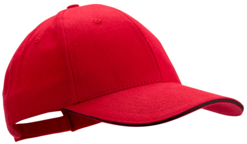 Бейсболка Rubec, колір червоний