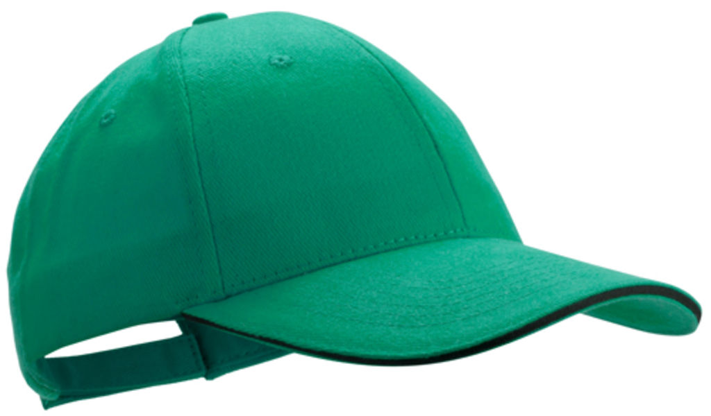 Бейсболка Rubec, колір зелений