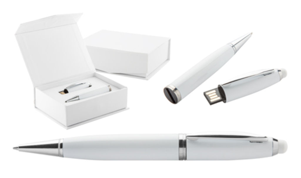 Ручка USB  Sivart 8 Гб 8GB, цвет белый