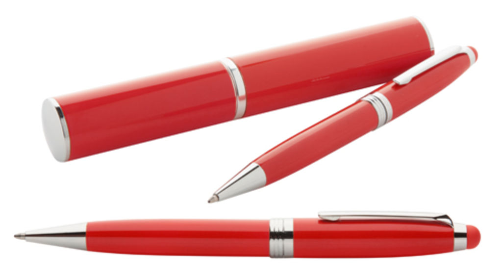 Ручка шариковая сенсор  Hasten, цвет красный