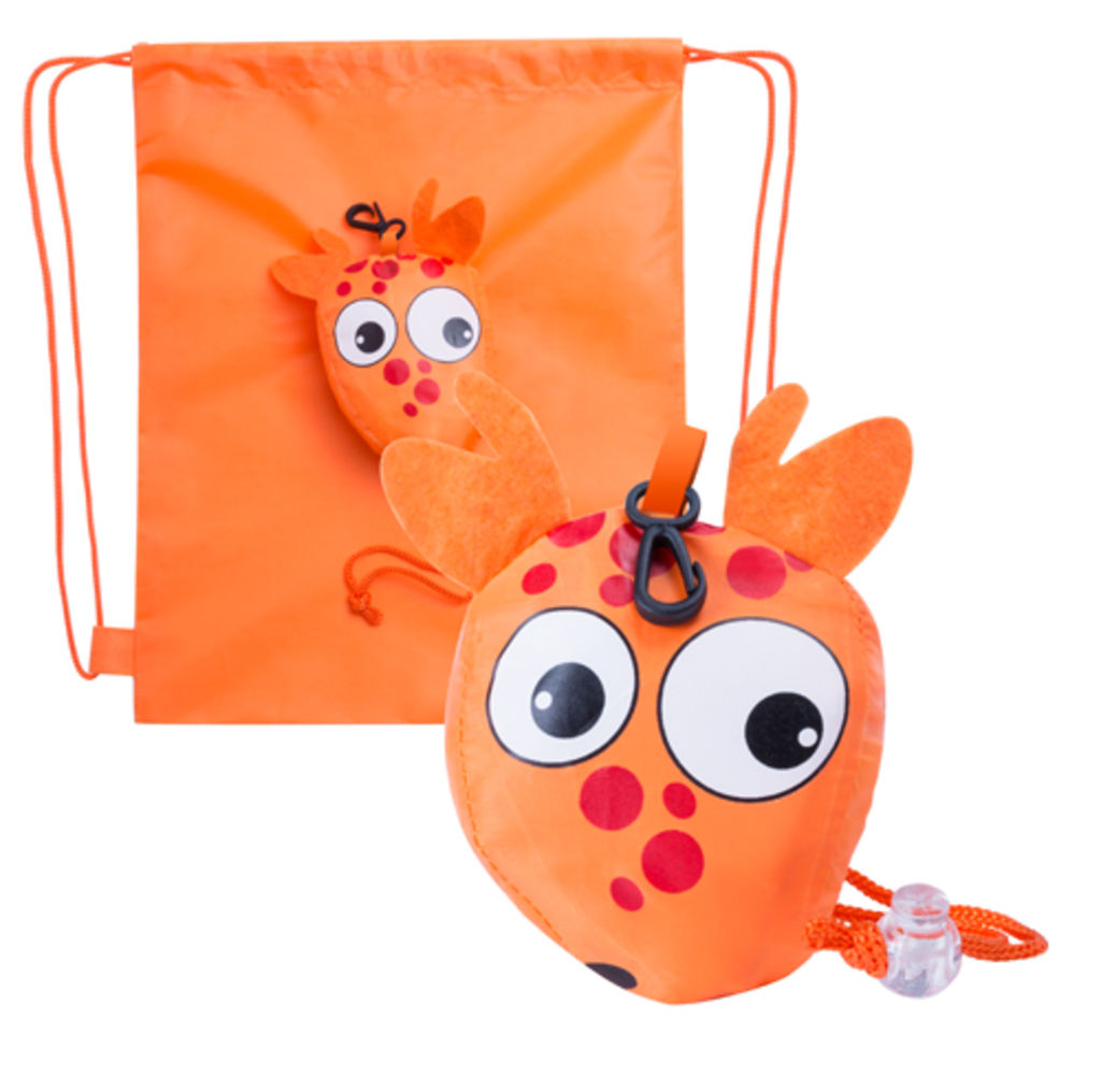 Рюкзак-трасформер Kissa, жираф, цвет оранжевый