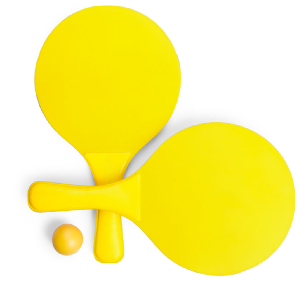 Набір для пляжного тенісу Faluk, колір жовтий