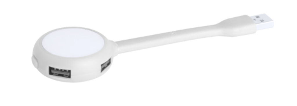 Хаб USB Ticaro, колір білий