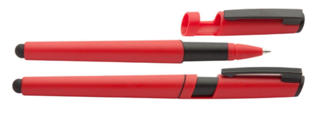 Ручка шариковая сенсор  Mobix, цвет красный