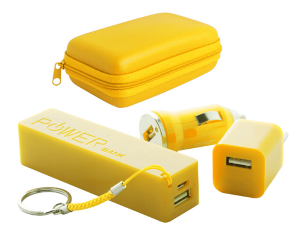 Набор для зарядки смартфона  Rebex, цвет желтый