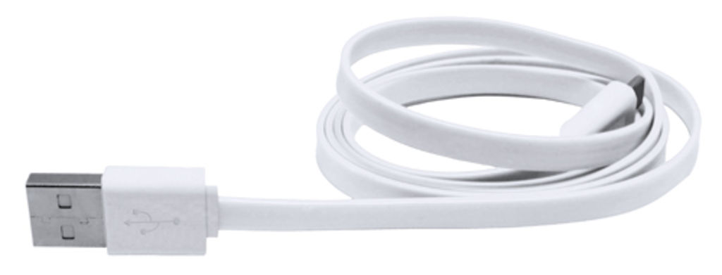 Зарядний кабель Yancop, колір білий