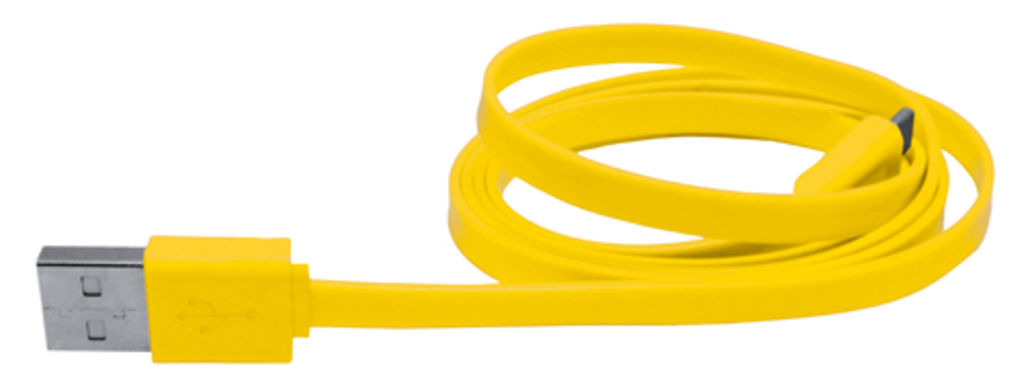 Зарядний кабель Yancop, колір жовтий
