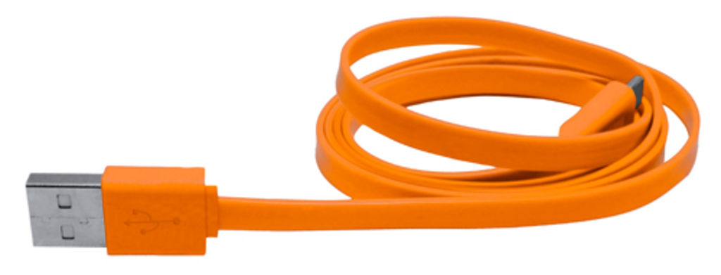 Зарядный кабель  Yancop, цвет оранжевый
