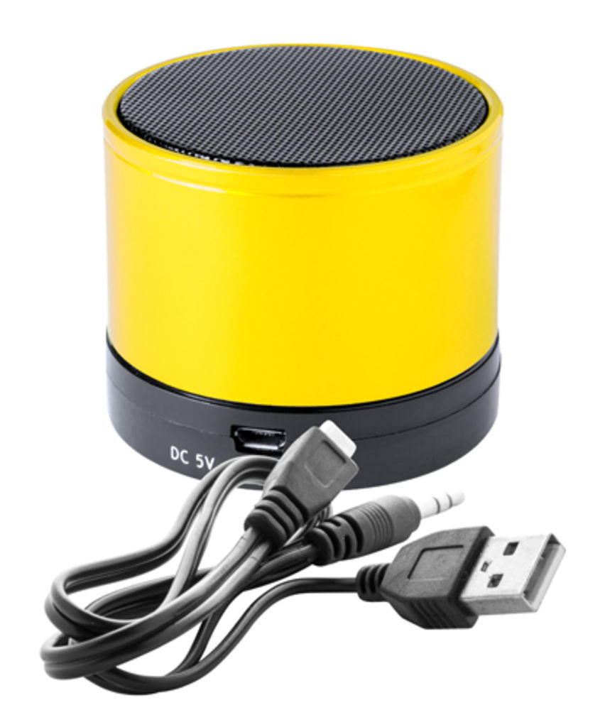  Динамік Bluetooth Martins, колір жовтий