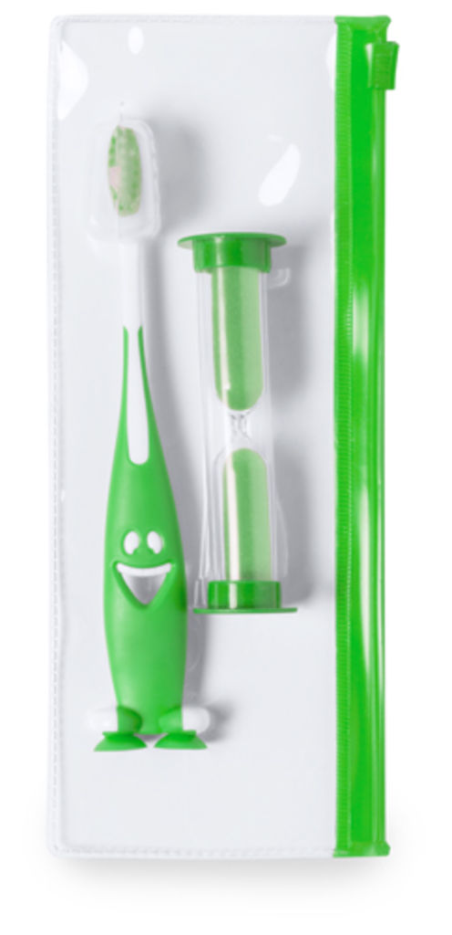 Комплект зубных щеток Fident, цвет зеленый