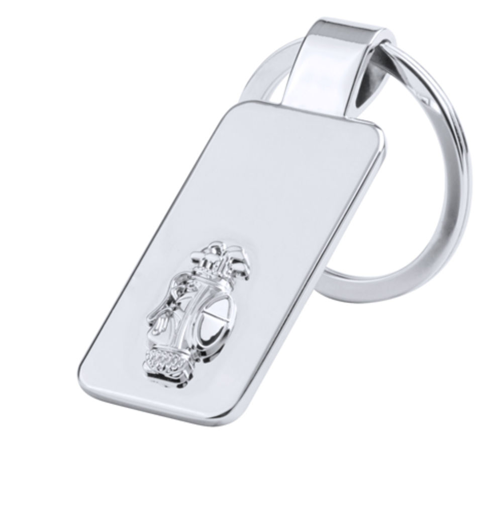 Брелок для ключів Depor, колір сріблястий