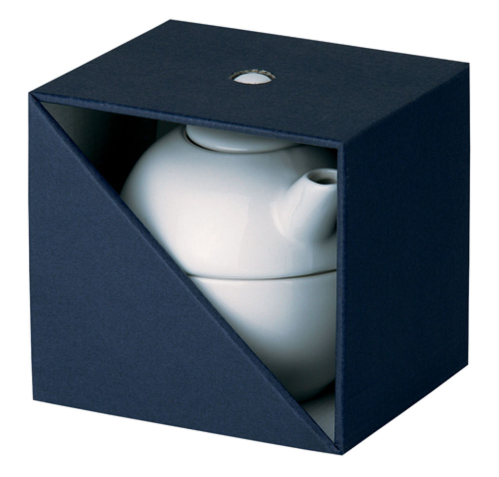 Подарункова коробка для чайного набору, темно-синій Gb Teaset