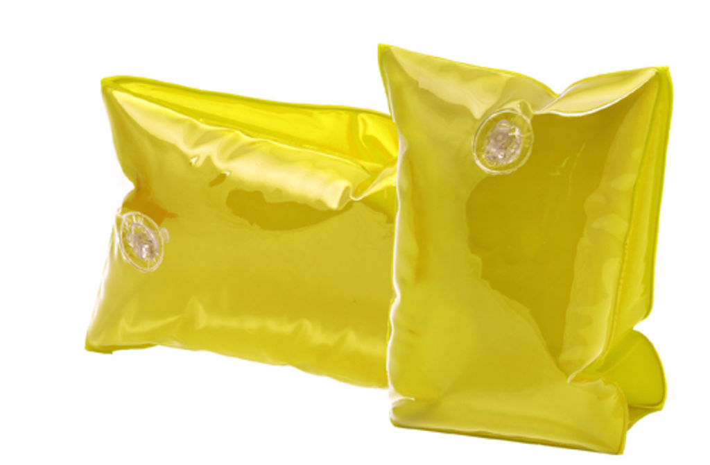 Надувні нарукавники Sanvi, колір прозорий жовтий